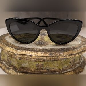 Prada Acetate Cat Eye Sunglasses SPR O2V Black